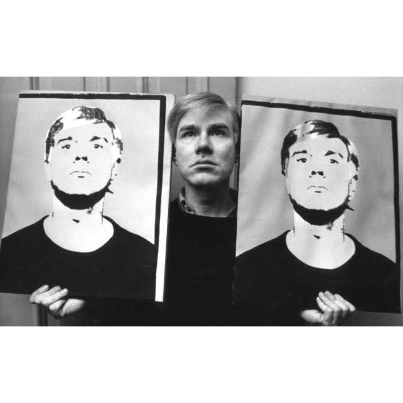 Ken Heyman Black and White Photograph - The Pop Artists - Andy Warhol with Portraits
