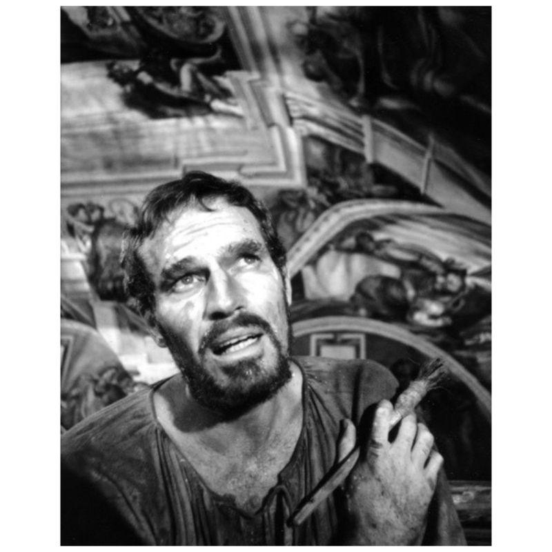 Ken Heyman Portrait Photograph - Charleton Heston as Michelangelo