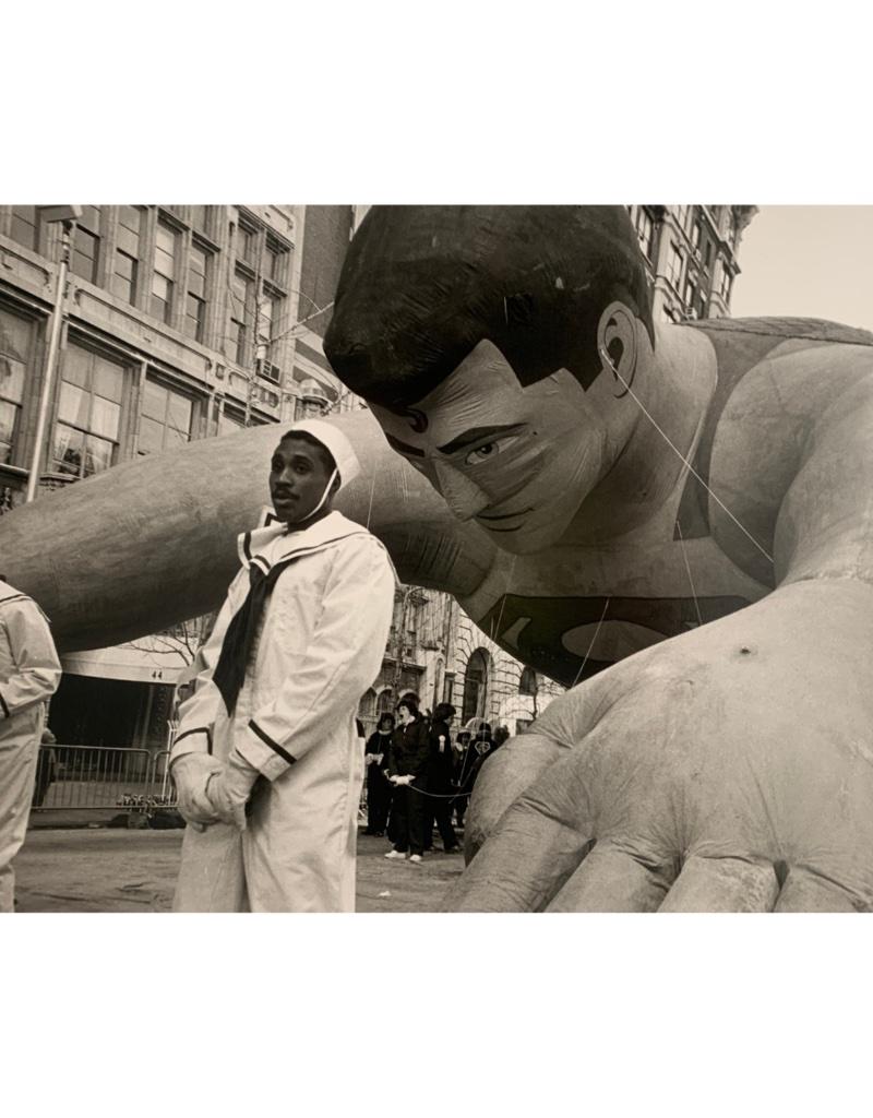 Ken Heyman Black and White Photograph - Superman Parade - Hipshot Series