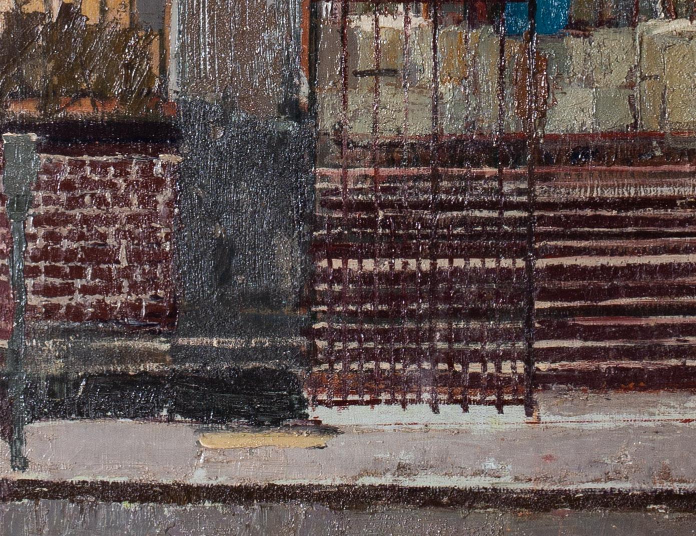 British contemporary artist Ken Howard 'St. Anne's church, Soho, London' 1