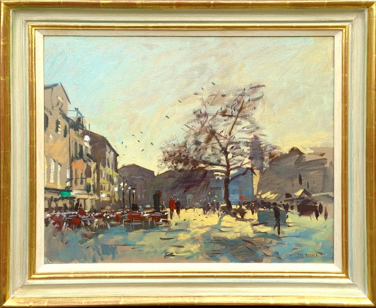 Ken Howard Bustling City Square in the Sestiere of Dorsoduro, Venice