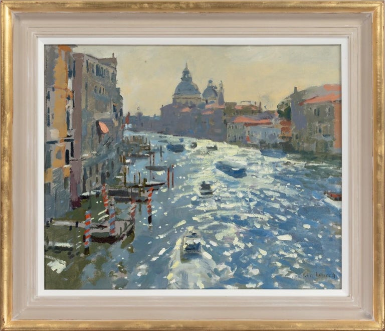 Ken Howard Cityscape of Venice, Modern British Painting by Ken Howard
