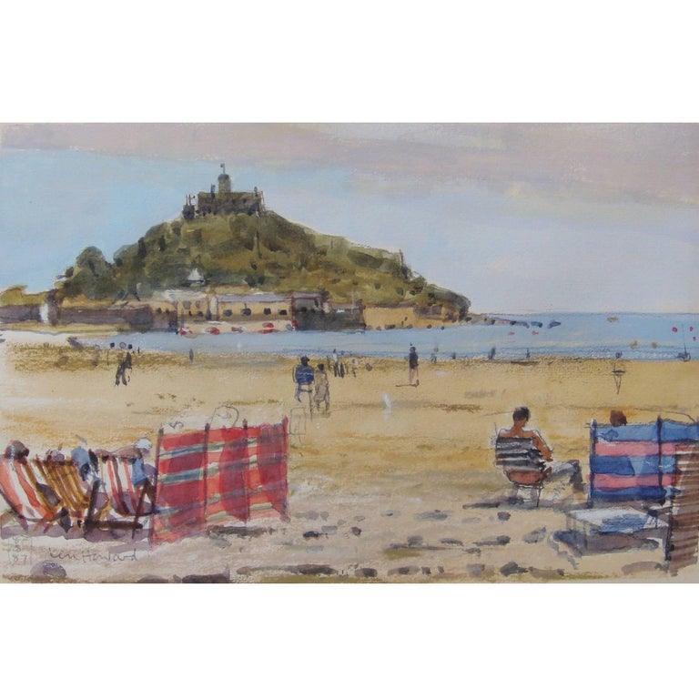 Ken Howard Watercolor Windbreakers St Michael S Mount For At Ken Howard Watercolor Windbreakers St Michael S Mount