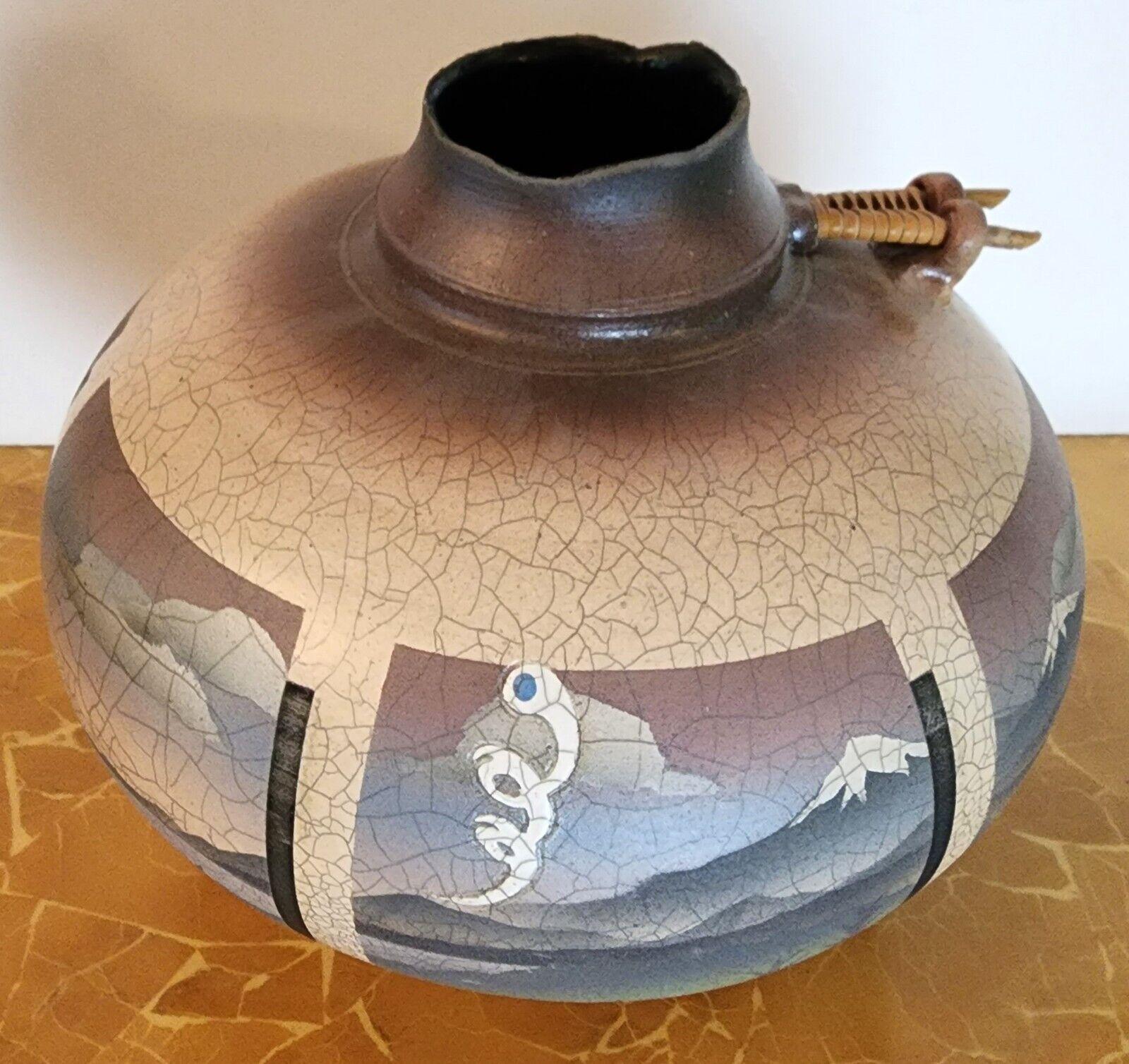 Ken Jensen Keramik Raku-Vase, signiert, 1980 im Angebot 3