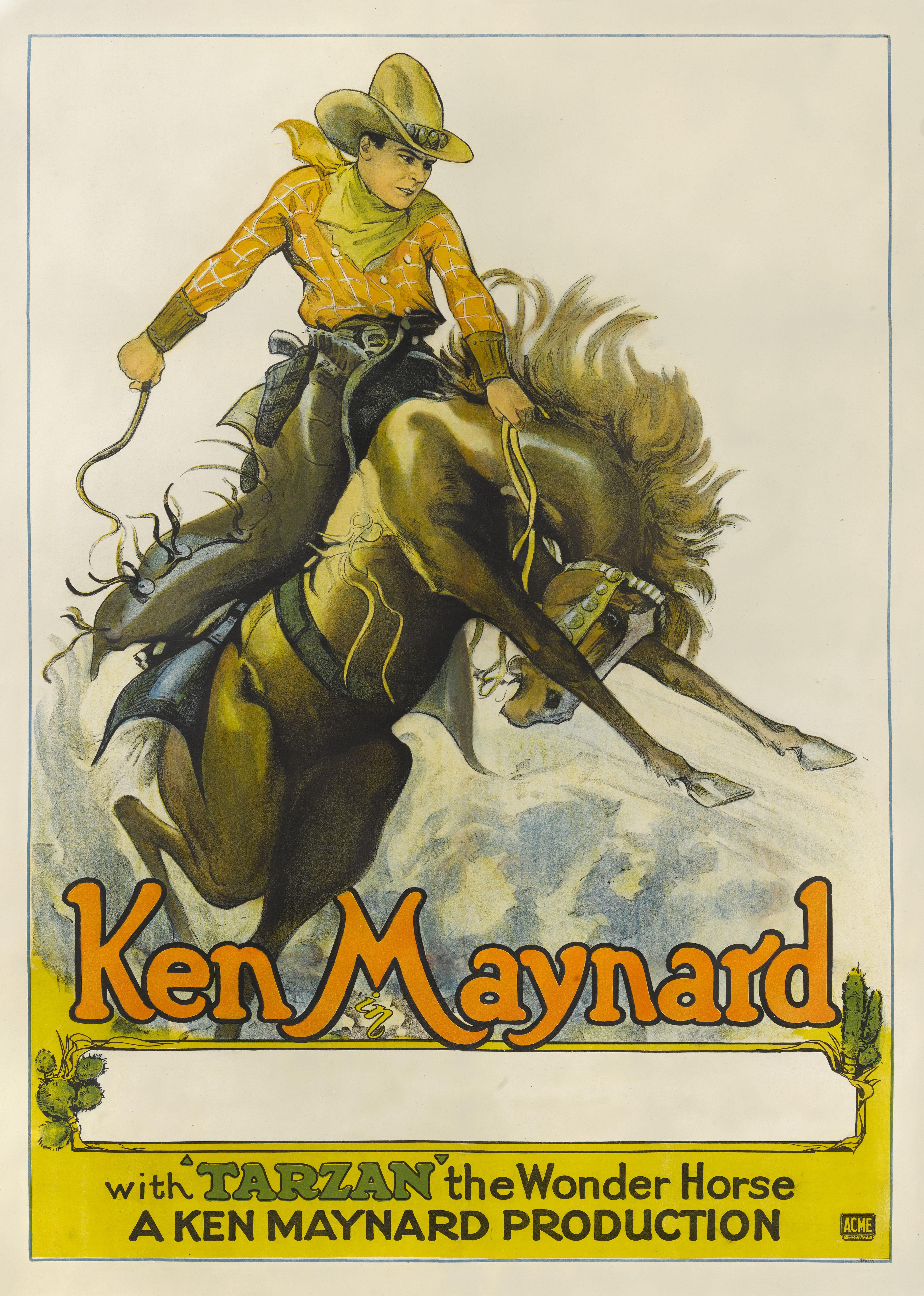 British Ken Maynard and Tarzan the Wonder Horse For Sale