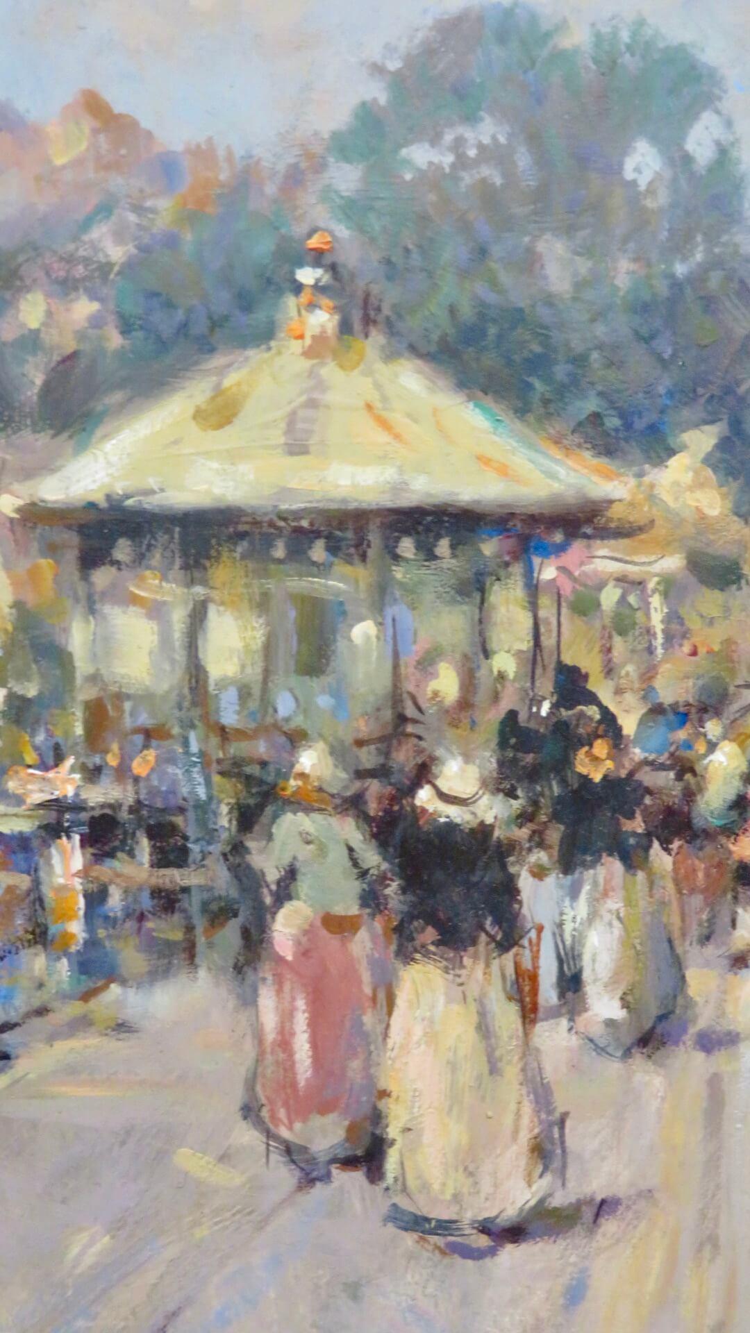 (1949-) Inglés / Irlandés ORIGINAL FIRMADO Pintura al óleo CONTINENTAL impresionista - Painting Posimpresionista de Ken Moroney