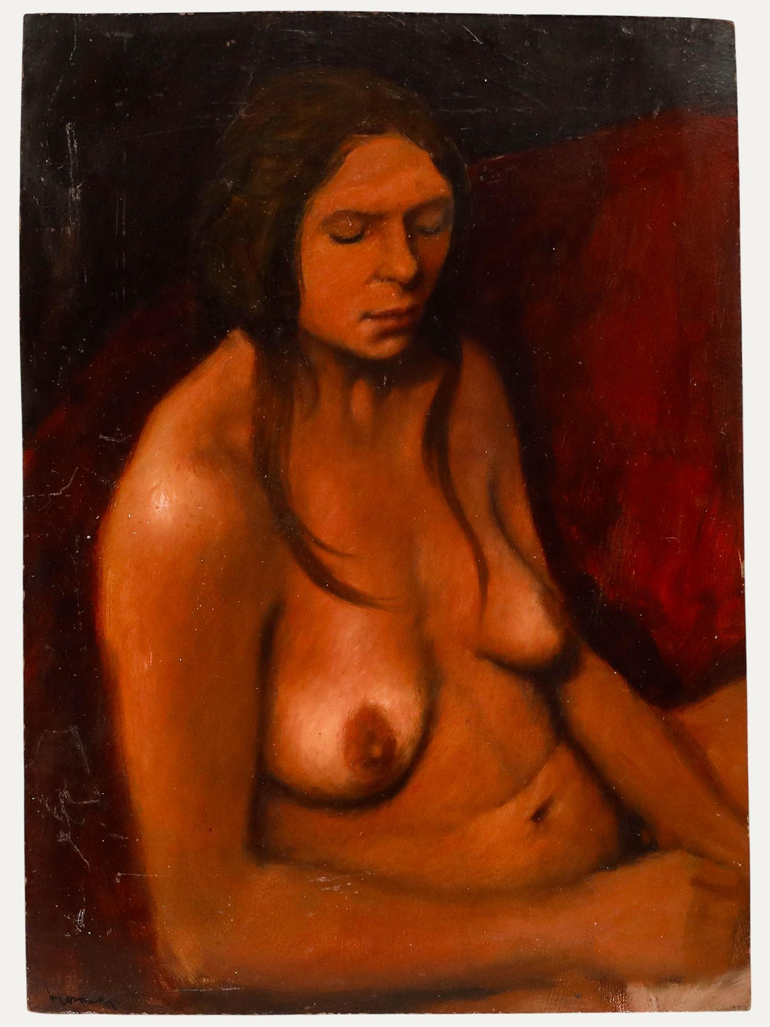 Ken Moroney (1949-2018) - Contemporary Oil, Nude Study of a Woman