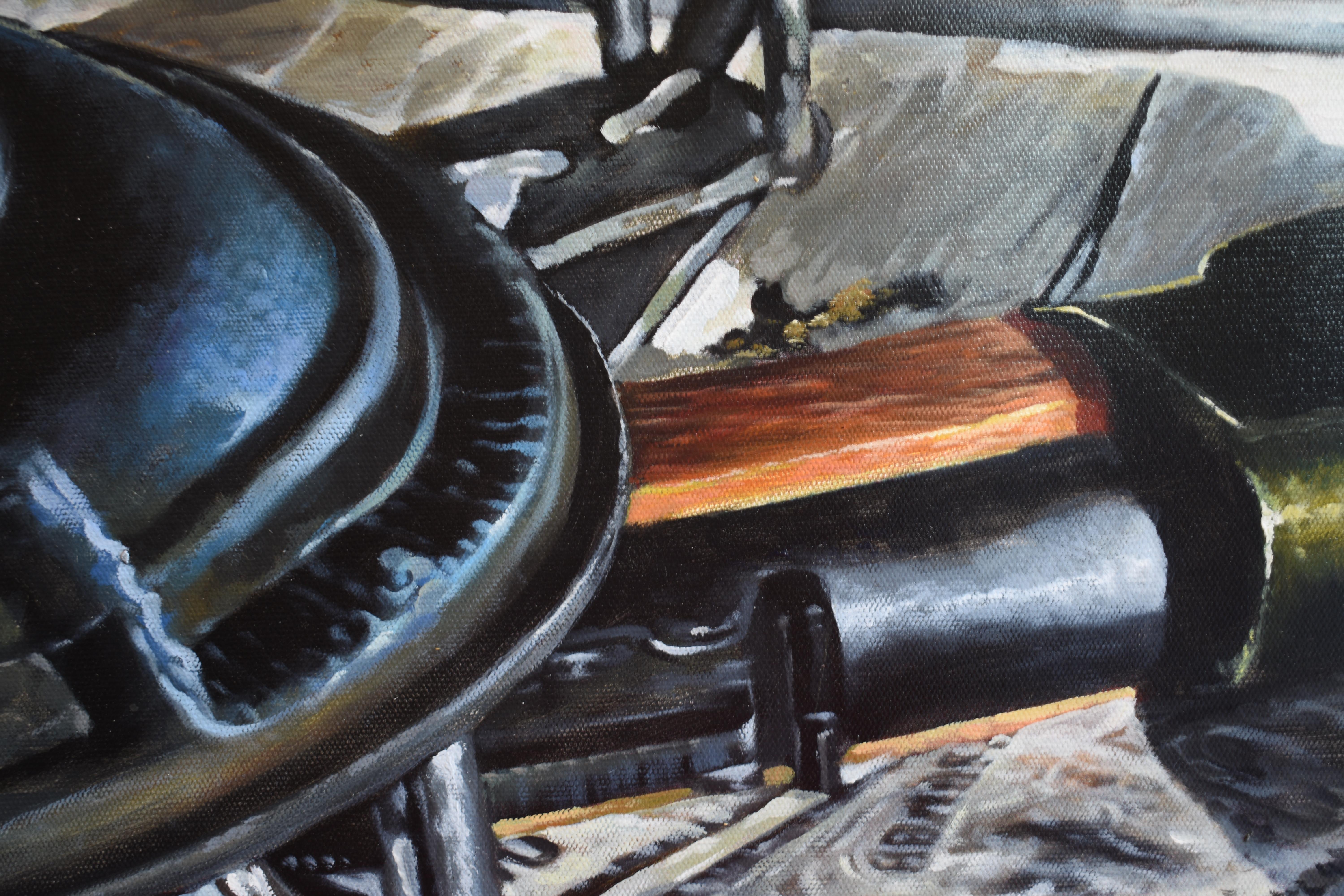 LeMat Debut - Photorealist Painting by Ken Orton