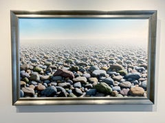 Ken Otsuka, "Eternity", 30x48 Rocky Ocean Shore Oil Painting on Canvas