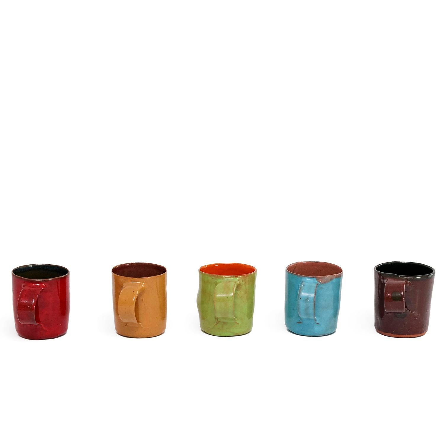Set of 5 Tequila Cups by Ken Price (INV# NP3613) For Sale 1