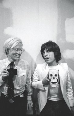 Andy Warhol y Mick Jagger