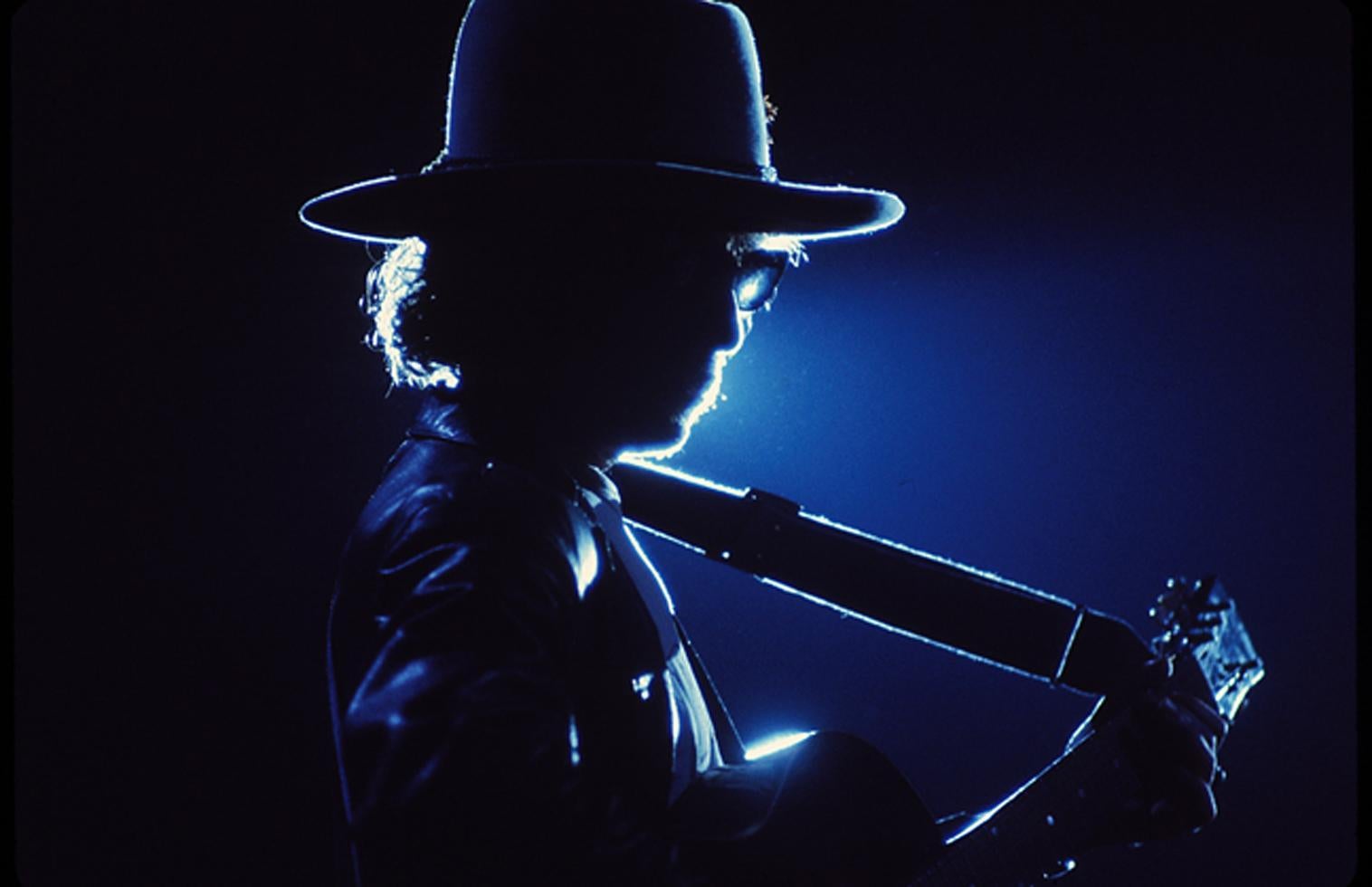 Ken Regan Portrait Photograph - Bob Dylan, "Blue, " 1975