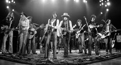 Bob Dylan, Joan Baez and the Band on stage, Rolling Thunder Revue Tour, Montreal