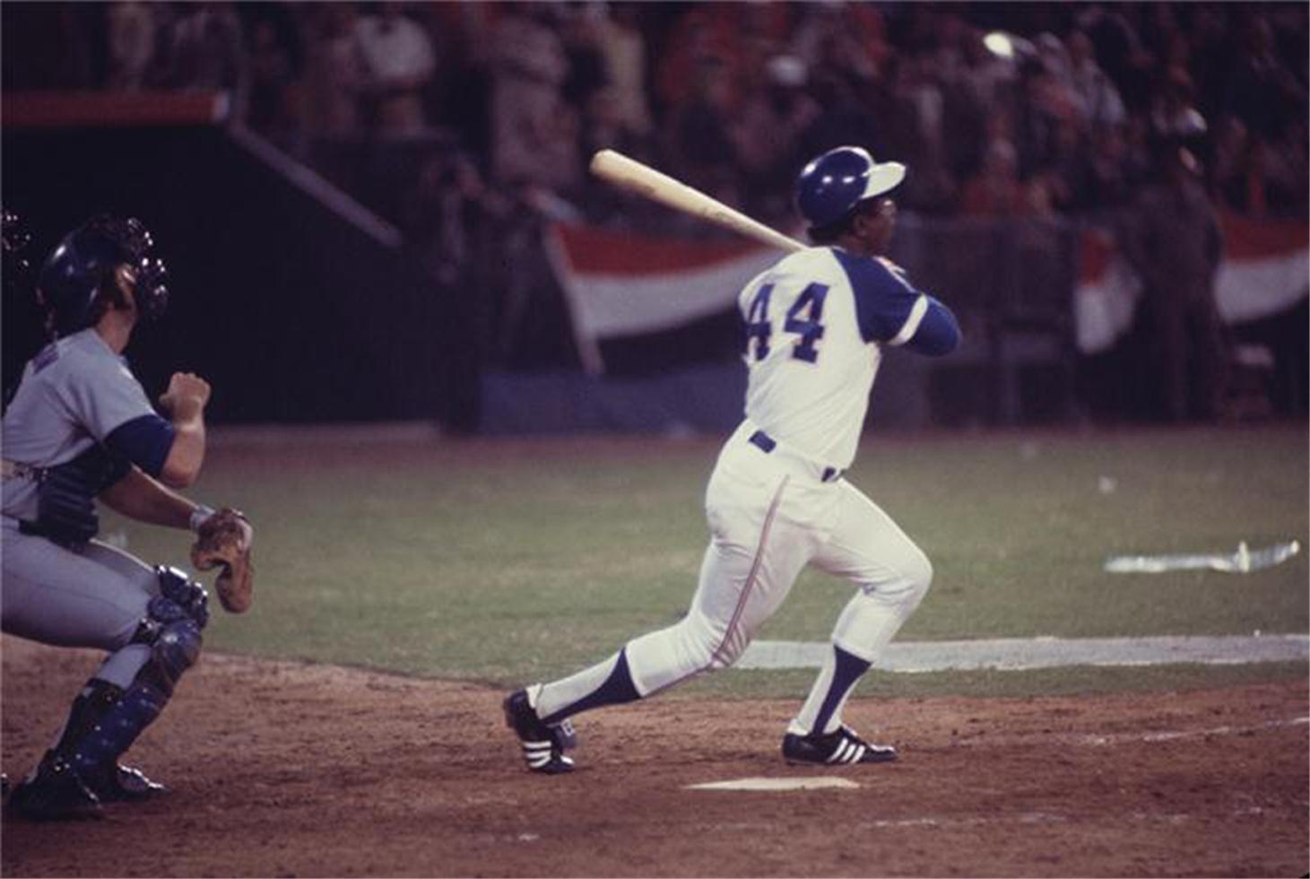 Ken Regan Portrait Photograph - Hank Aaron's 715th Career Home Run, Atlanta Braves, GA, 1974