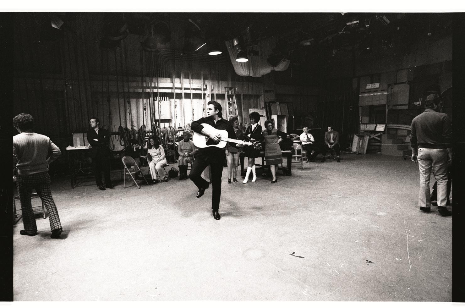 Ken Regan Black and White Photograph - Johnny Cash, 1970