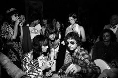 Keith Richards, Mick Jagger, and Bob Dylan, NYC, 1972