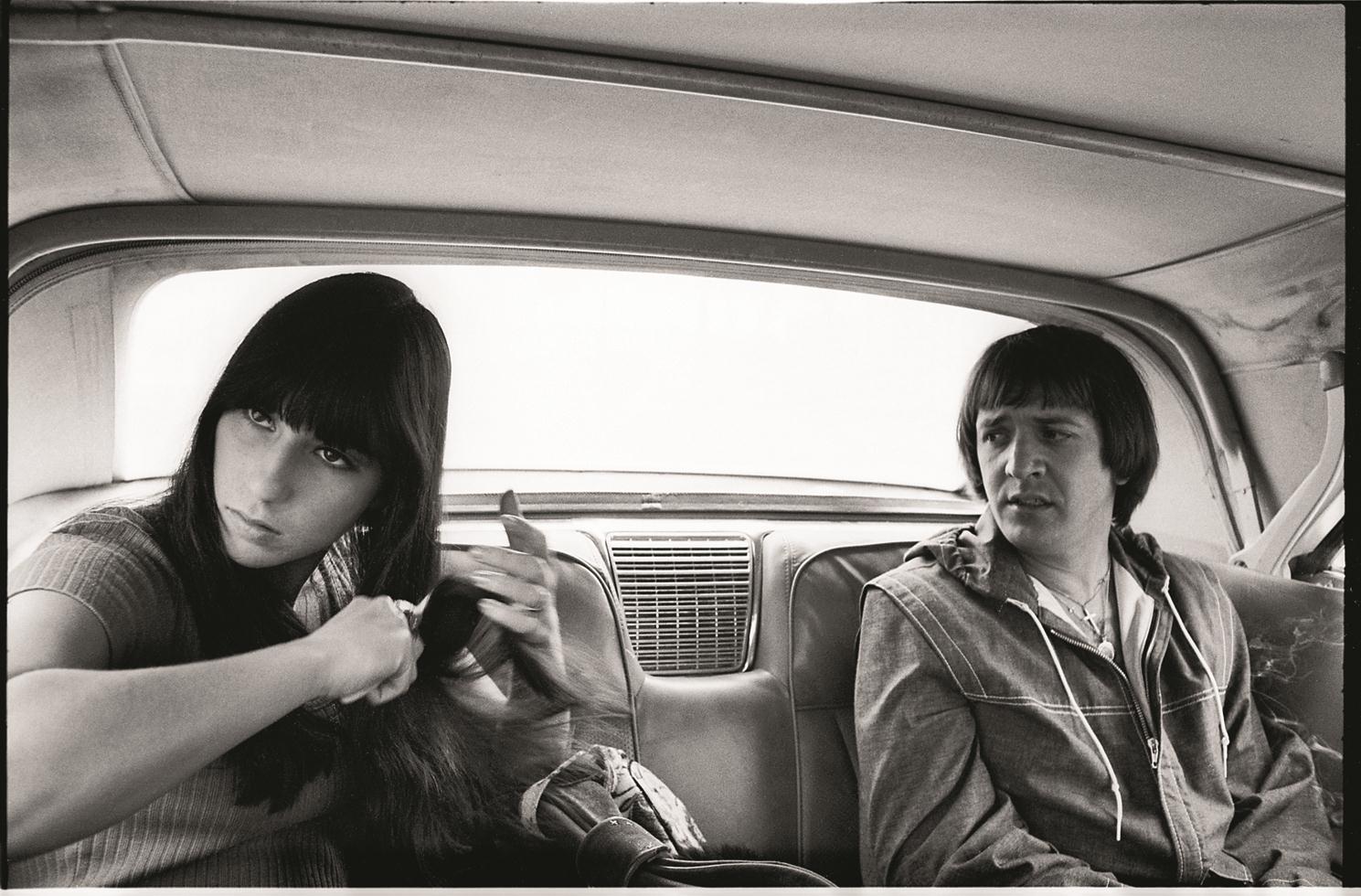 Ken Regan Portrait Photograph - Sonny and Cher, Hollywood Hills, CA, 1966