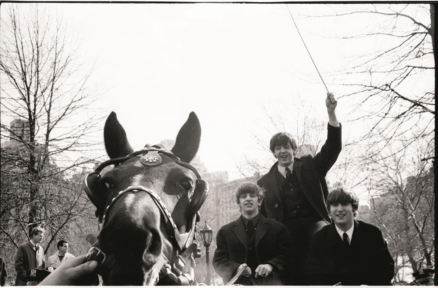 Ken Regan Black and White Photograph - The Beatles, Central Park, NYC
