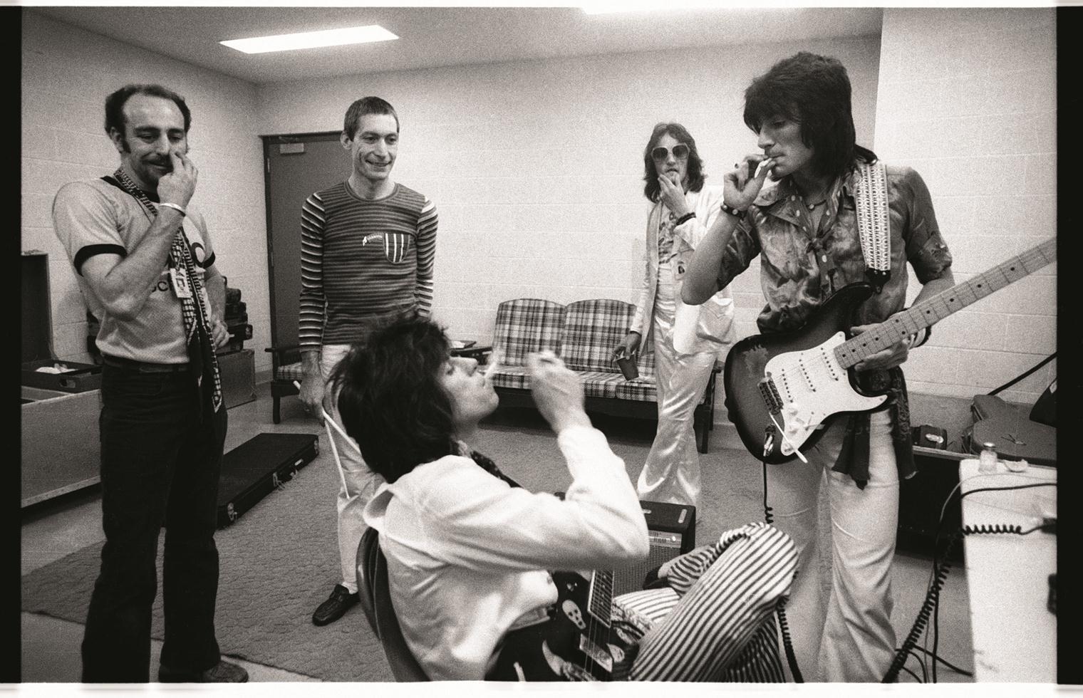 Ken Regan Black and White Photograph - The Rolling Stones, San Antonio, TX, 1975