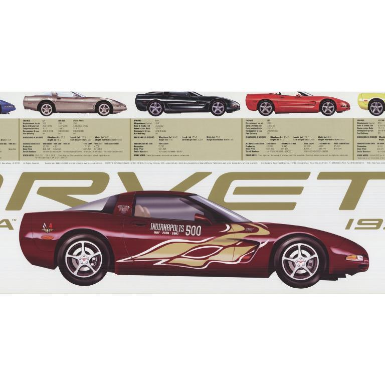 Ken Rush 'Corvette- 50th Anniversary' 2003- Offset Lithograph For Sale 3