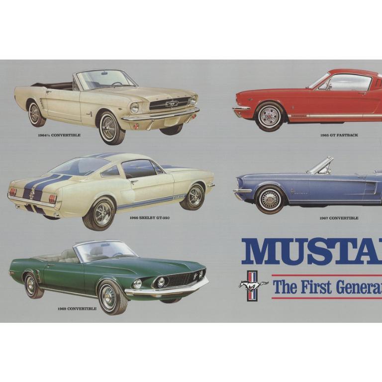 Ken Rush 'Mustang- The First Generation' 1984- Offset Lithograph For Sale 1