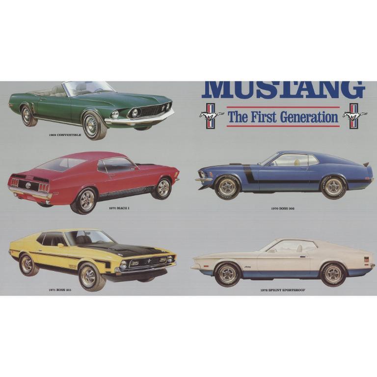Ken Rush 'Mustang- The First Generation' 1984- Offset Lithograph For Sale 3