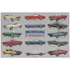 Ken Rush 'Mustang- The First Generation' 1984- Offset Lithograph