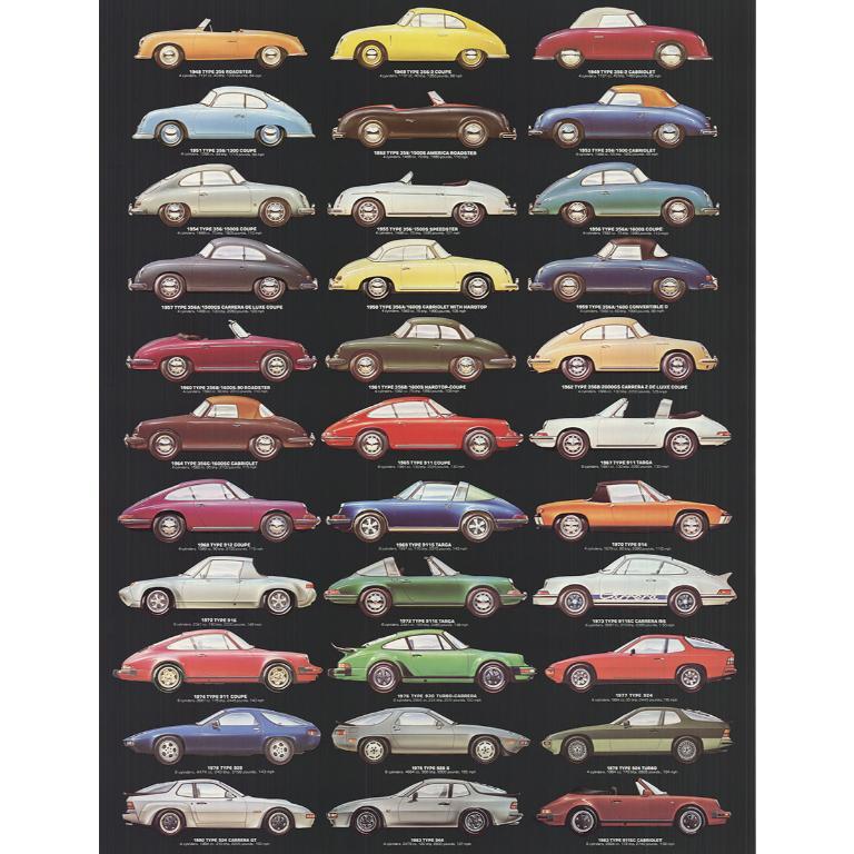Ken Rush 'Porshe- Thoroughbreds from Zuffenhausen' 1984- Offset Lithograph 1
