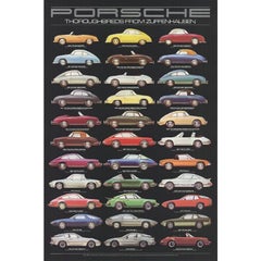 Ken Rush 'Porshe- Thoroughbreds from Zuffenhausen' 1984- Offset Lithograph