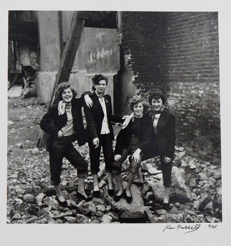 Ken Russell Black and White Photograph - Rock Steady - from the series "Last of the Teddy Girls"