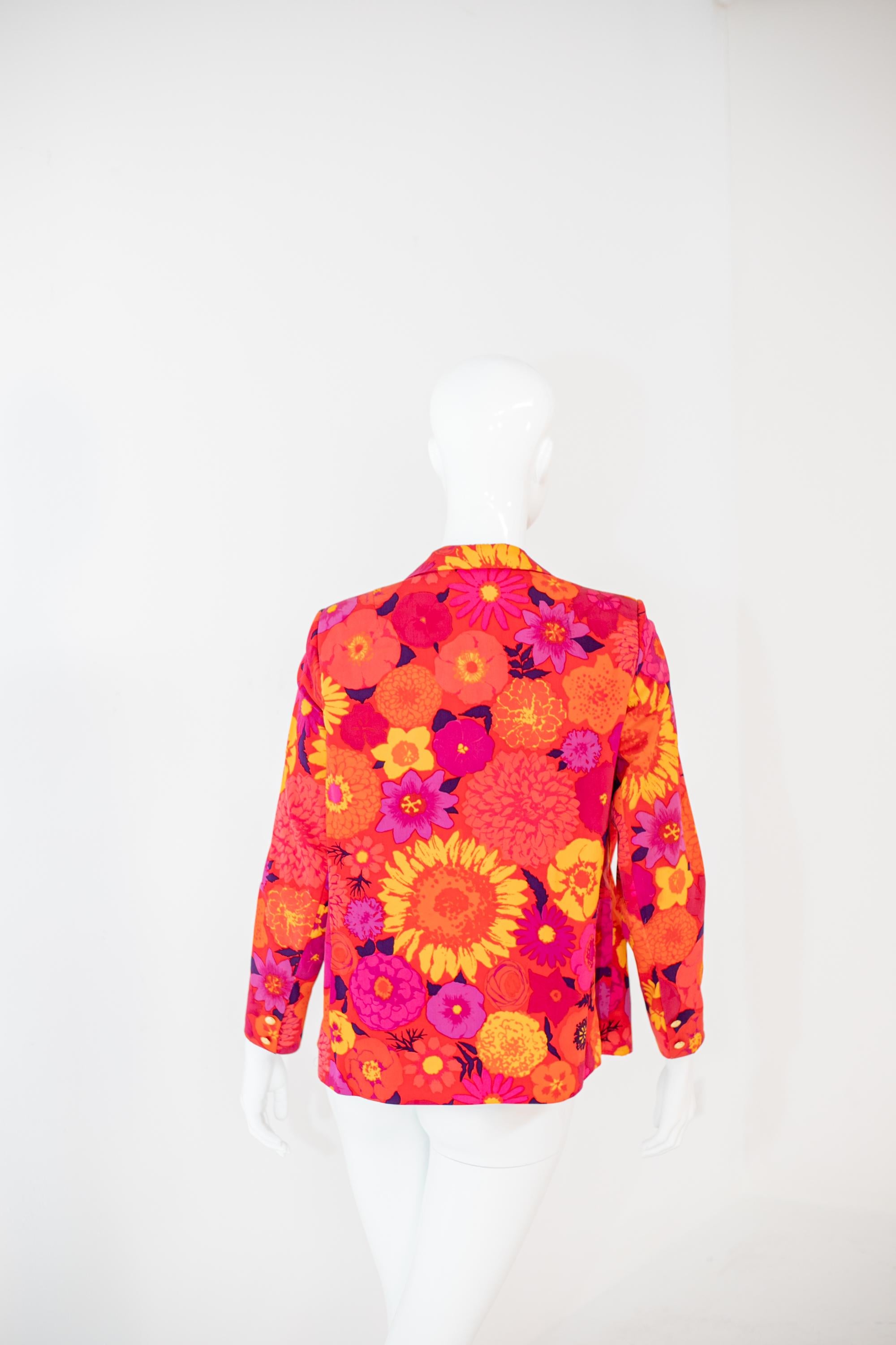 Women's Ken Scott Floral Stylish Blazer For Sale