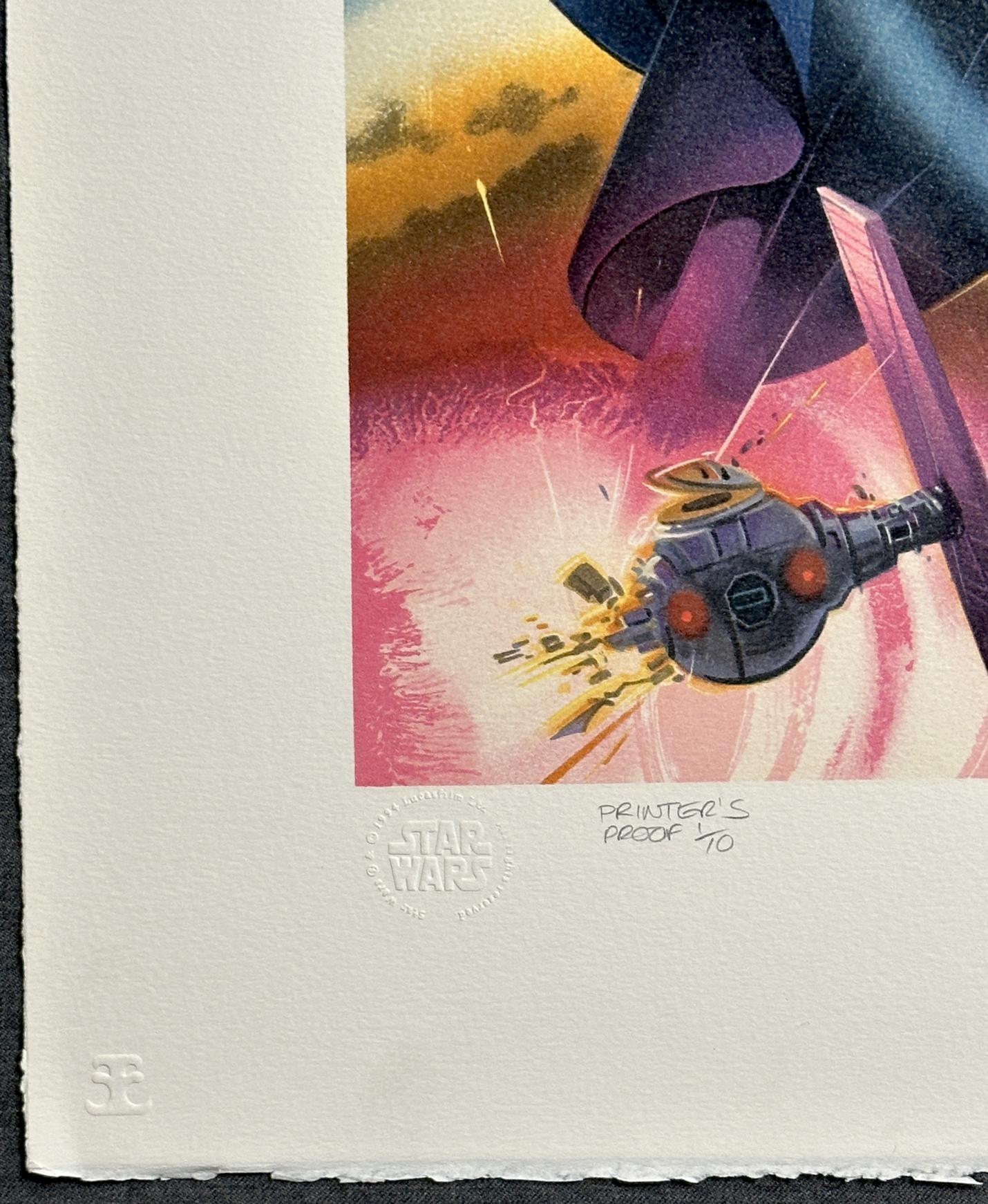 Star Wars Galaxy Darth Vader 1994 Signierte Lithographie in limitierter Auflage (Surrealismus), Print, von Ken Steacy