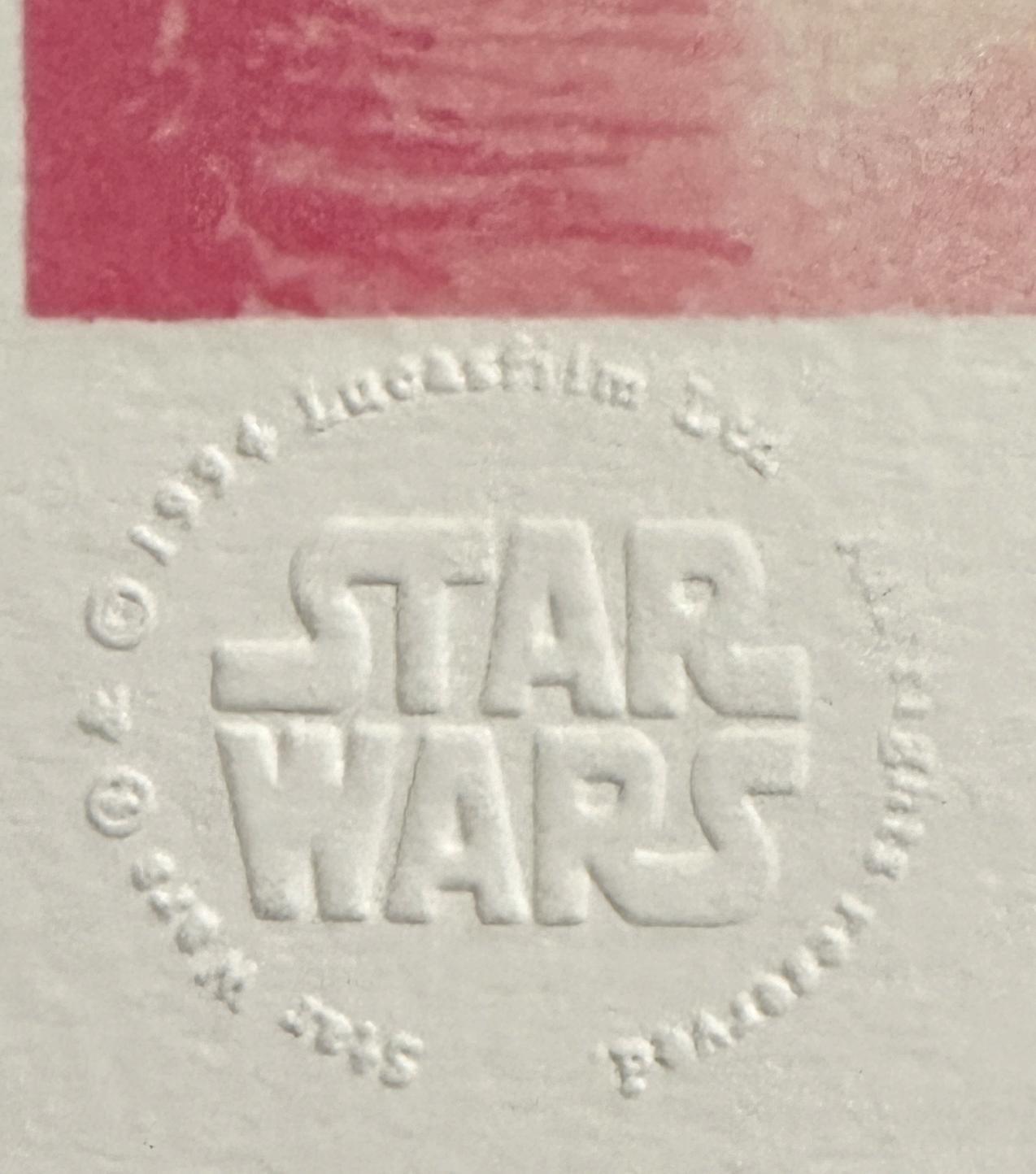 Star Wars Galaxy Darth Vader 1994 Signierte Lithographie in limitierter Auflage (Beige), Figurative Print, von Ken Steacy