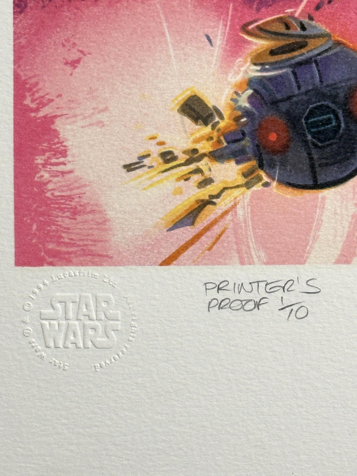 Star Wars Galaxy Darth Vader 1994 Signierte Lithographie in limitierter Auflage im Angebot 2