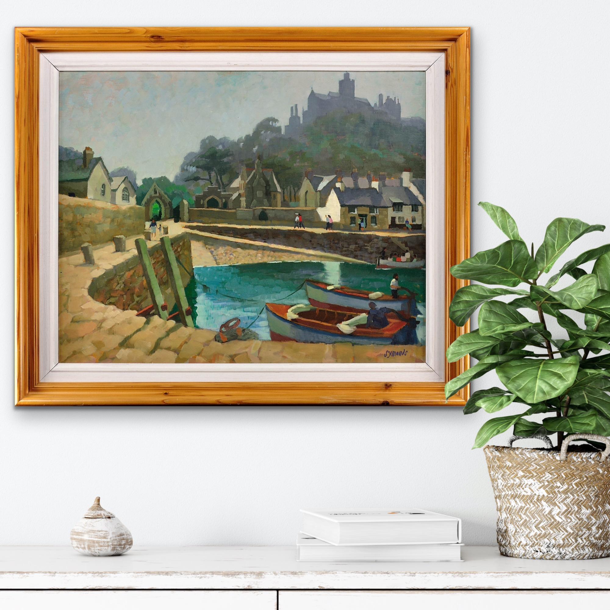 The Harbor, St Michaels Mount, Cornwall. Exhibited 1982. Unique Perspective For Sale 5