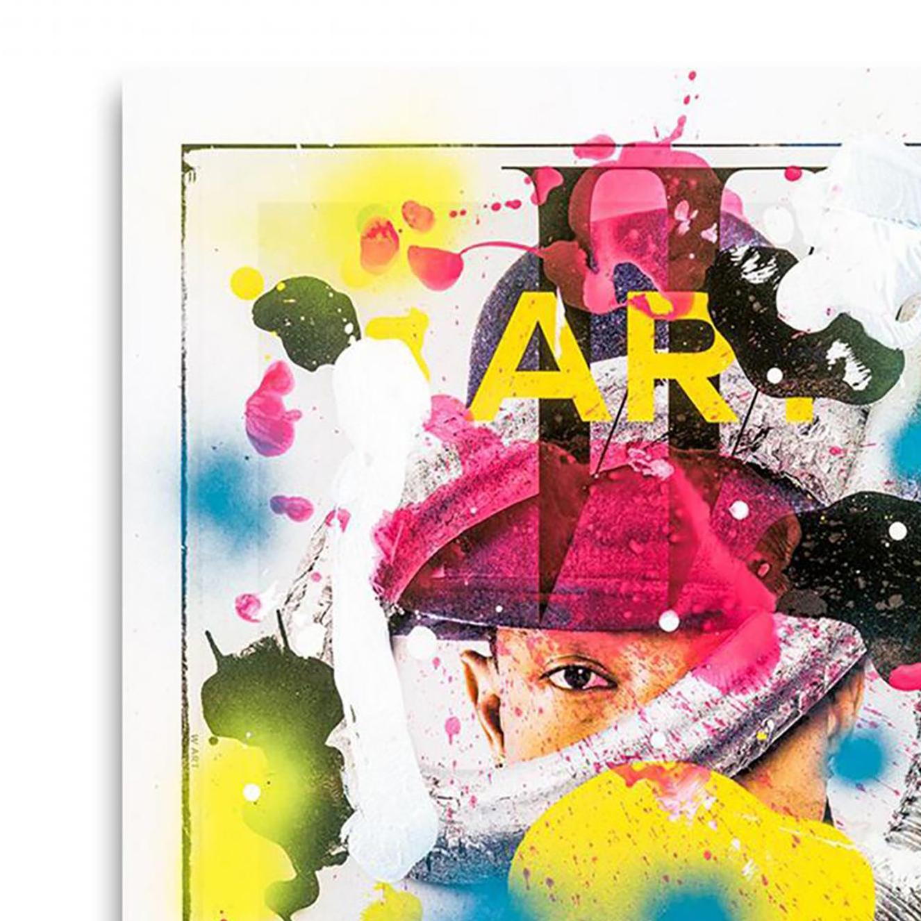 Pharrell by artist Ken Tate is a white, blue, yellow and pink contemporary figurative mixed media piece that measures 30 x 25 and is priced at $1,800.

BIOGRAPHY: 

Louisiana non-figurative artist Ken Tate’s art explores the more emotional aspects