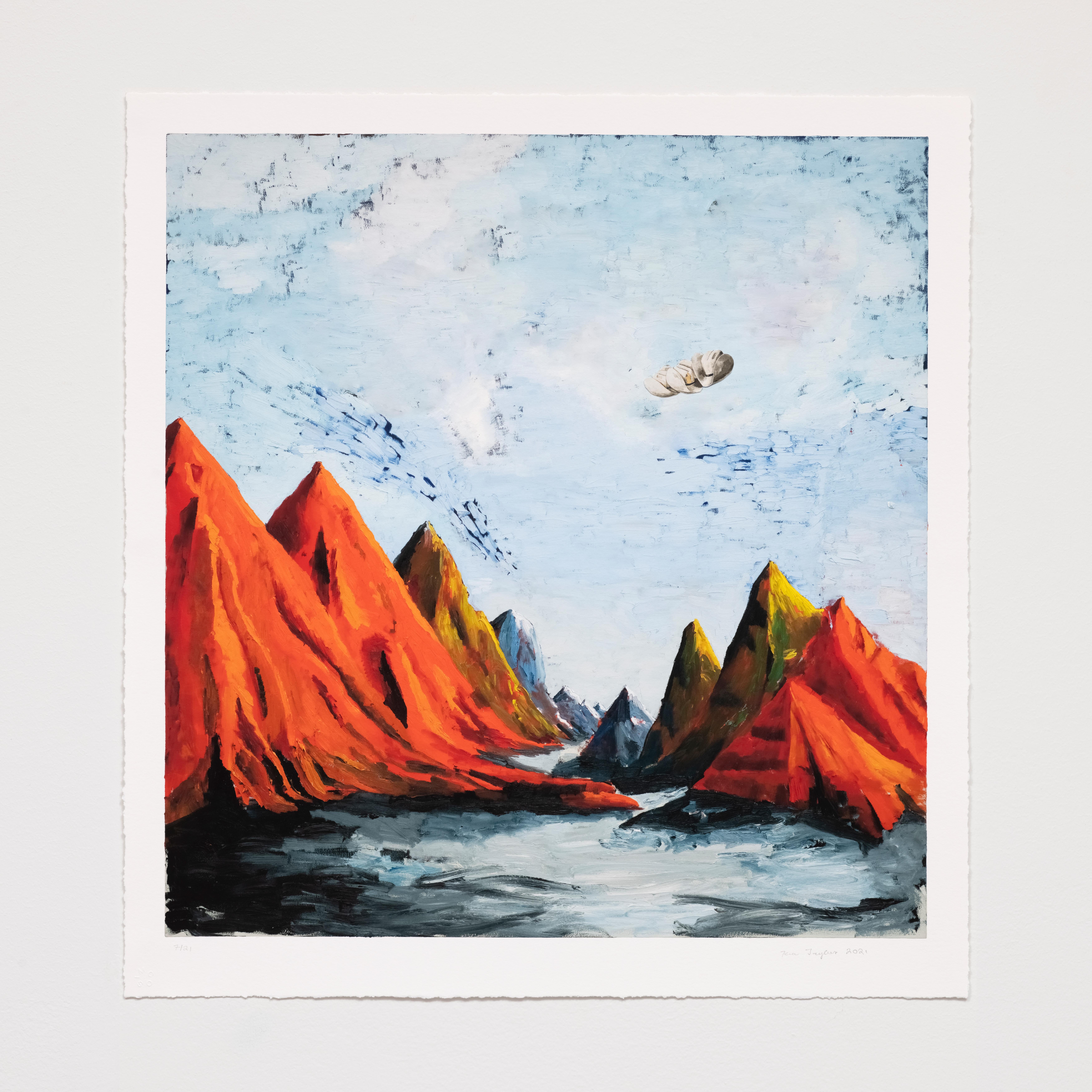 Ken Taylor Landscape Print - Red Montañas