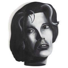 Peinture de visage de Ken Warneke « Femme regardant à gauche »