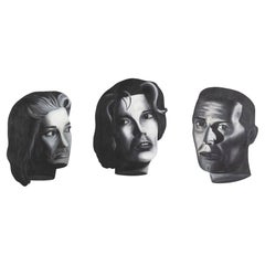 Ken Warneke - Suite di dipinti di volti in trittico 1984