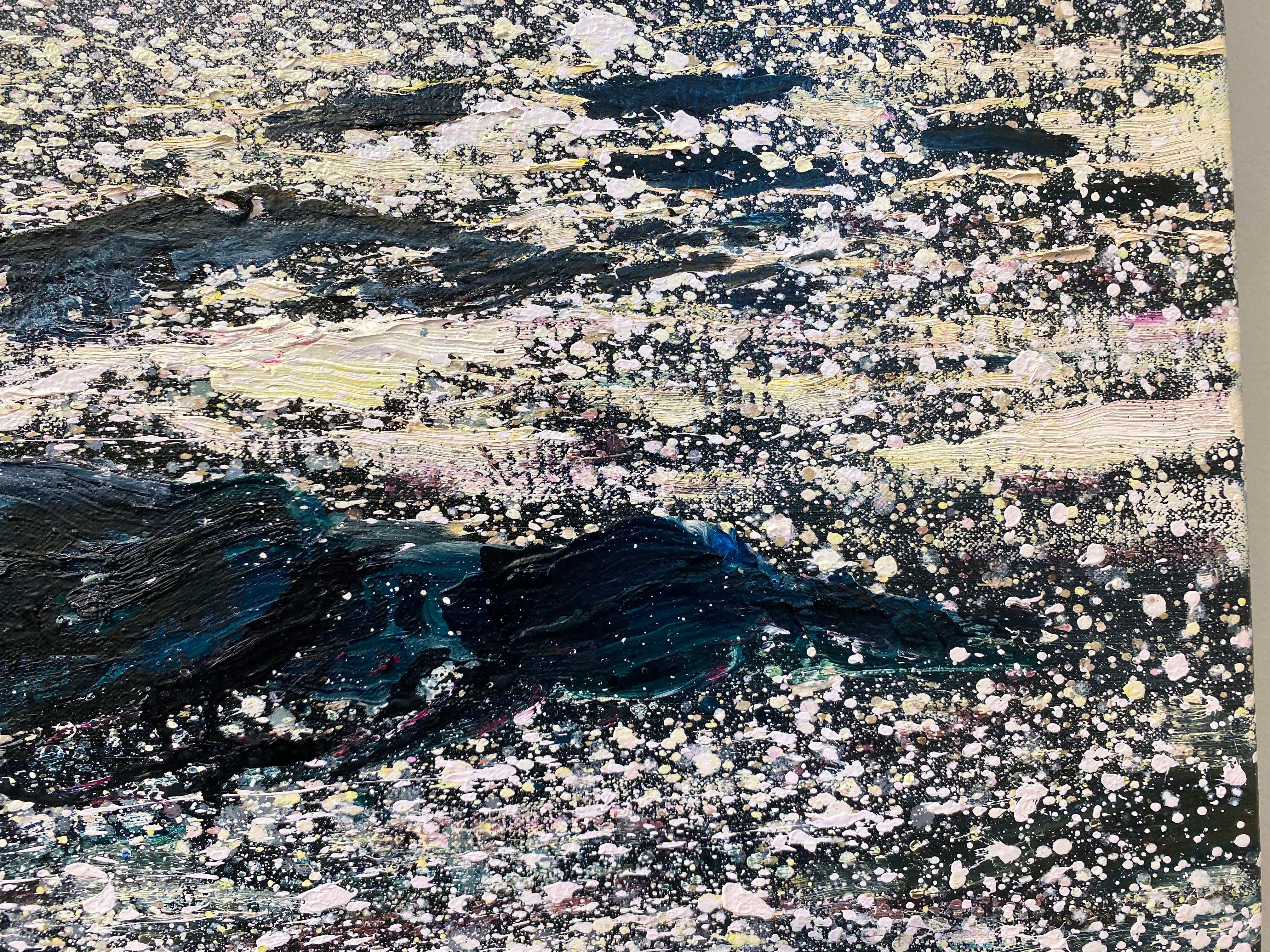 Winterküste - 21. Jahrhundert figurative Seelandschaftsmalerei des Ozeans im Angebot 2