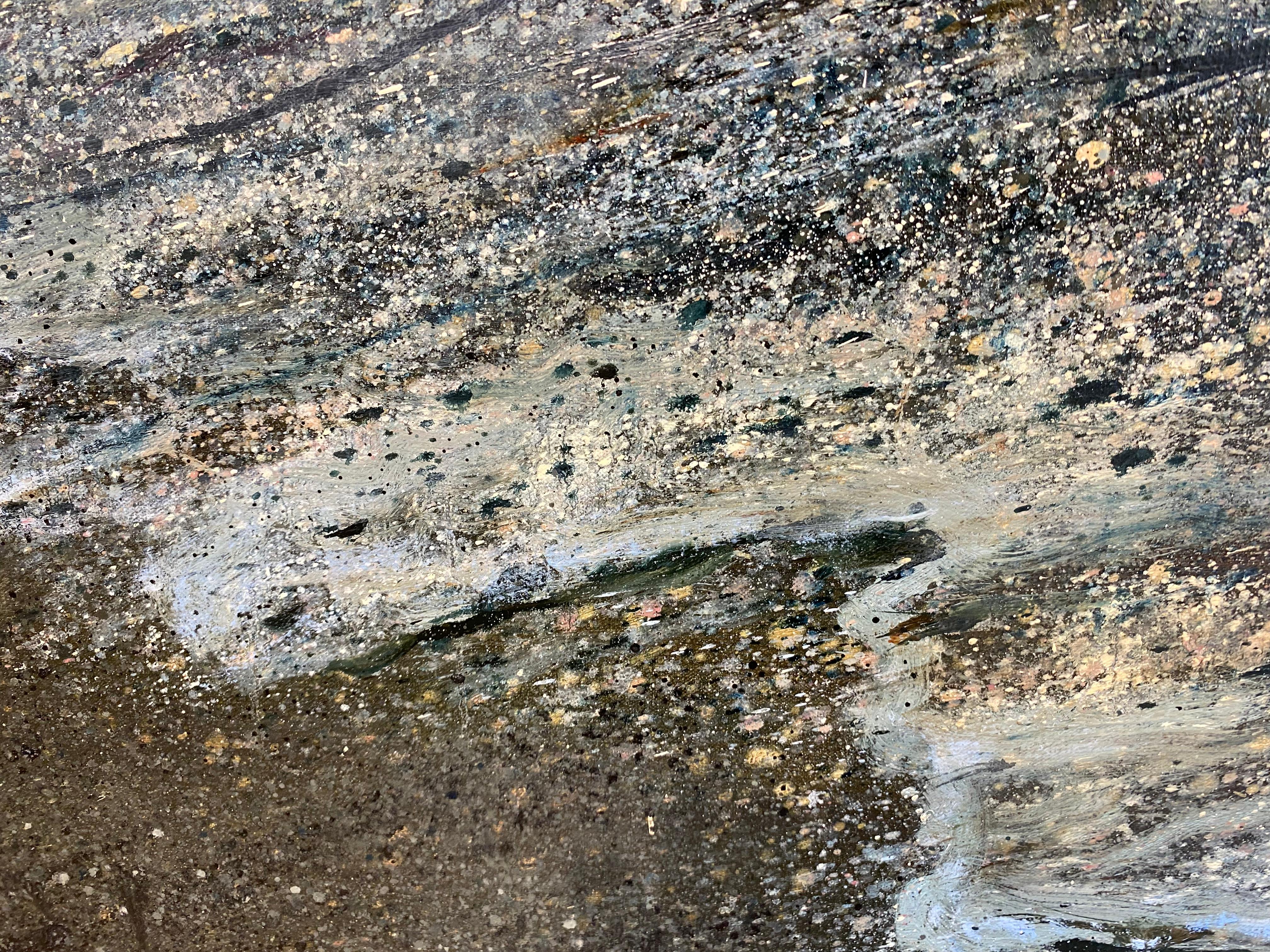 Winterküste - 21. Jahrhundert figurative Seelandschaftsmalerei des Ozeans im Angebot 4