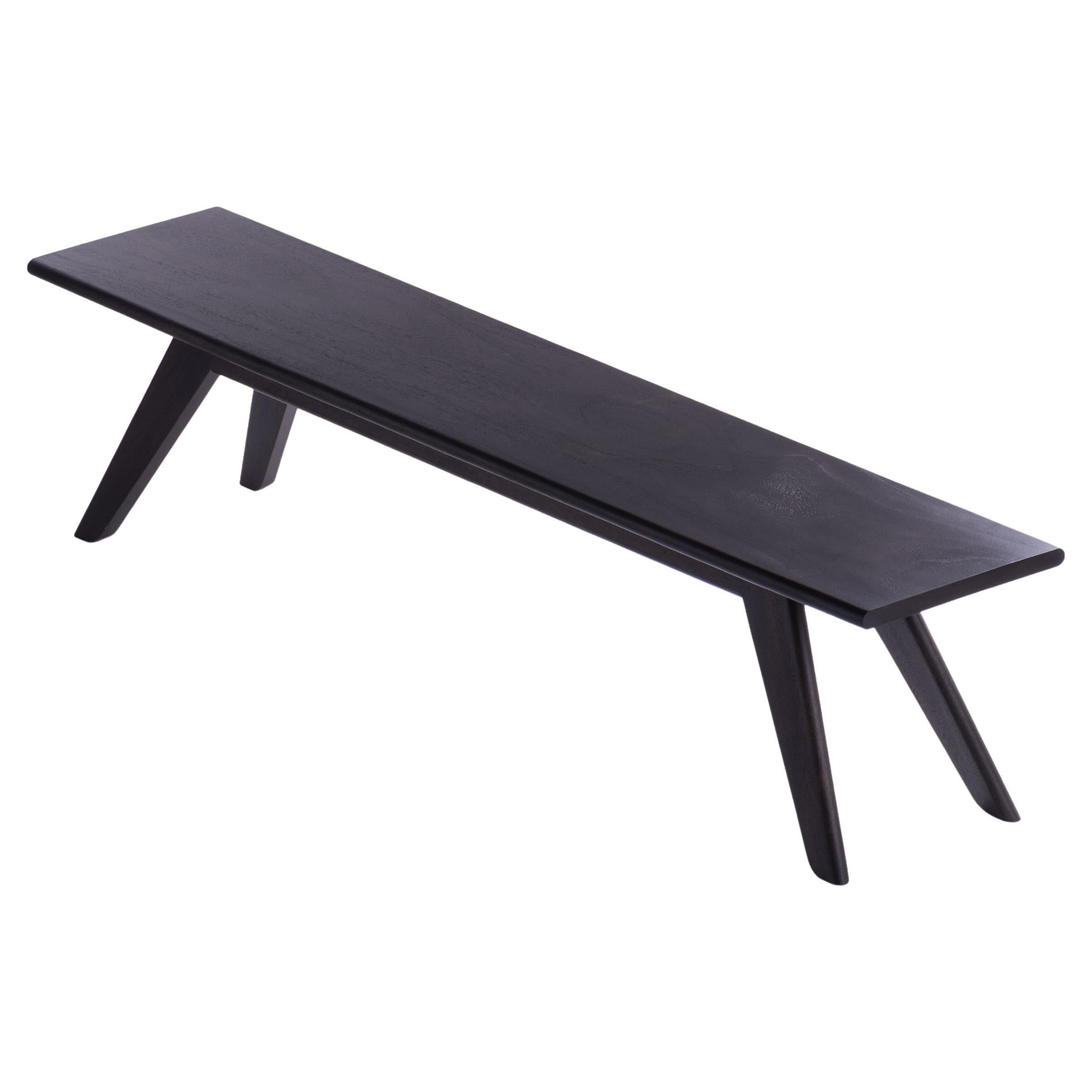 Banc KENA 180cm, Rough Black Monkey Pod Wood