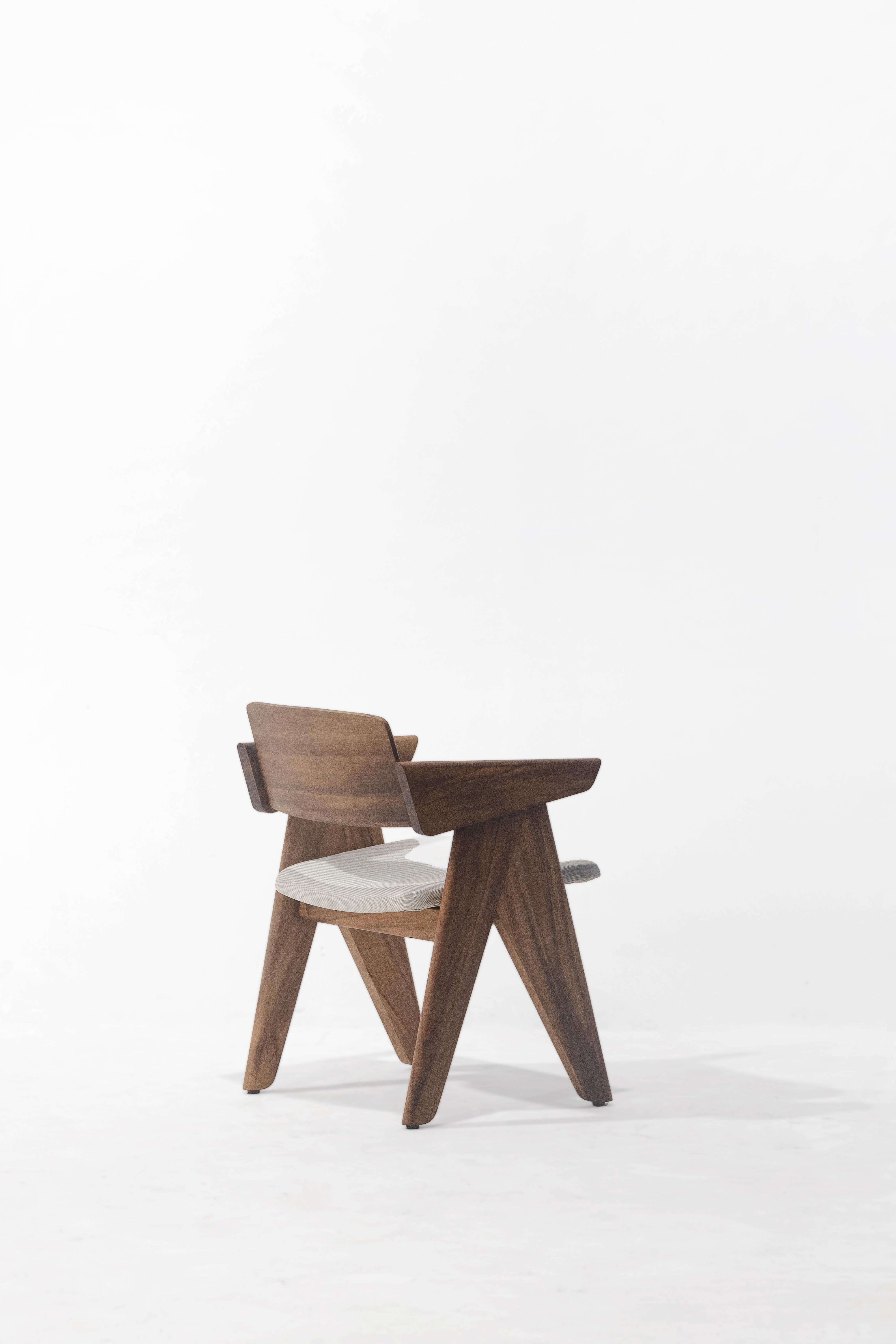 Silla Kena (Asiento Acolchado), Madera Natural Monkey Pod Siglo XXI y contemporáneo en venta