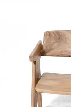 Kena Stuhl, natürliches, helles Affengefäßholz