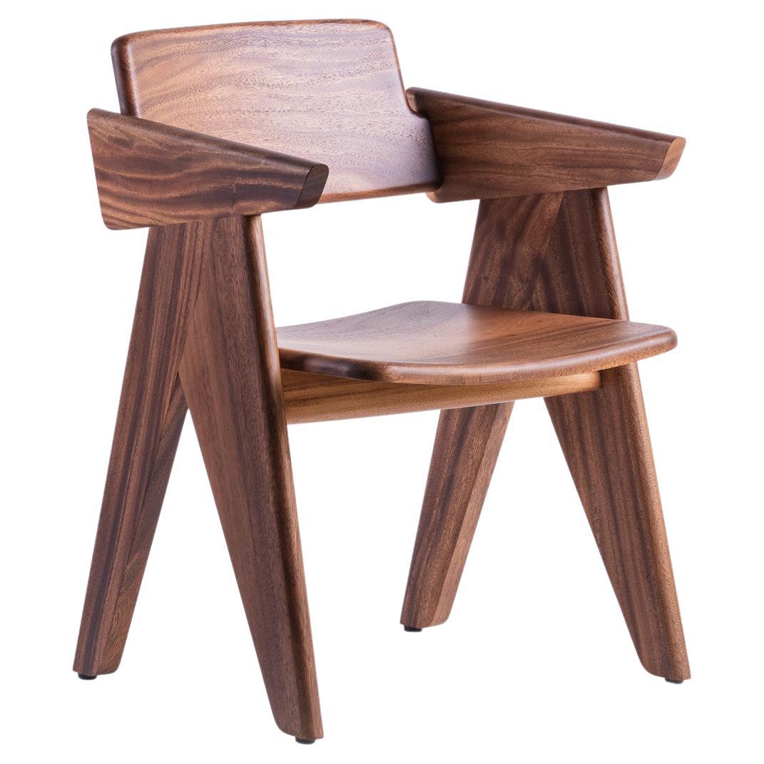 Silla KENA, Madera de vaina de mono natural