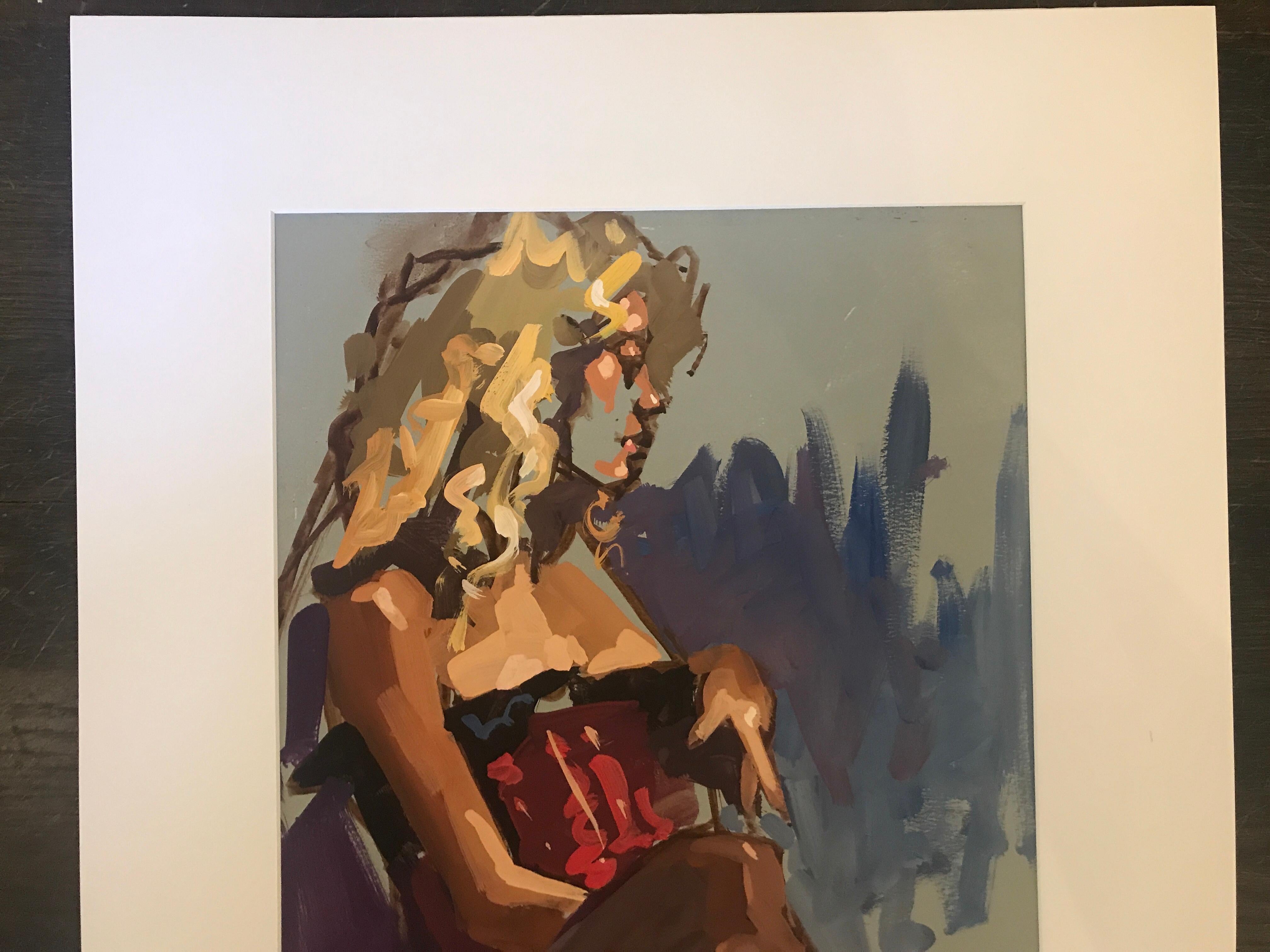Figure Study 6 by Kendall Portis 2018,  Petite Vertical Figurative on Paper 3