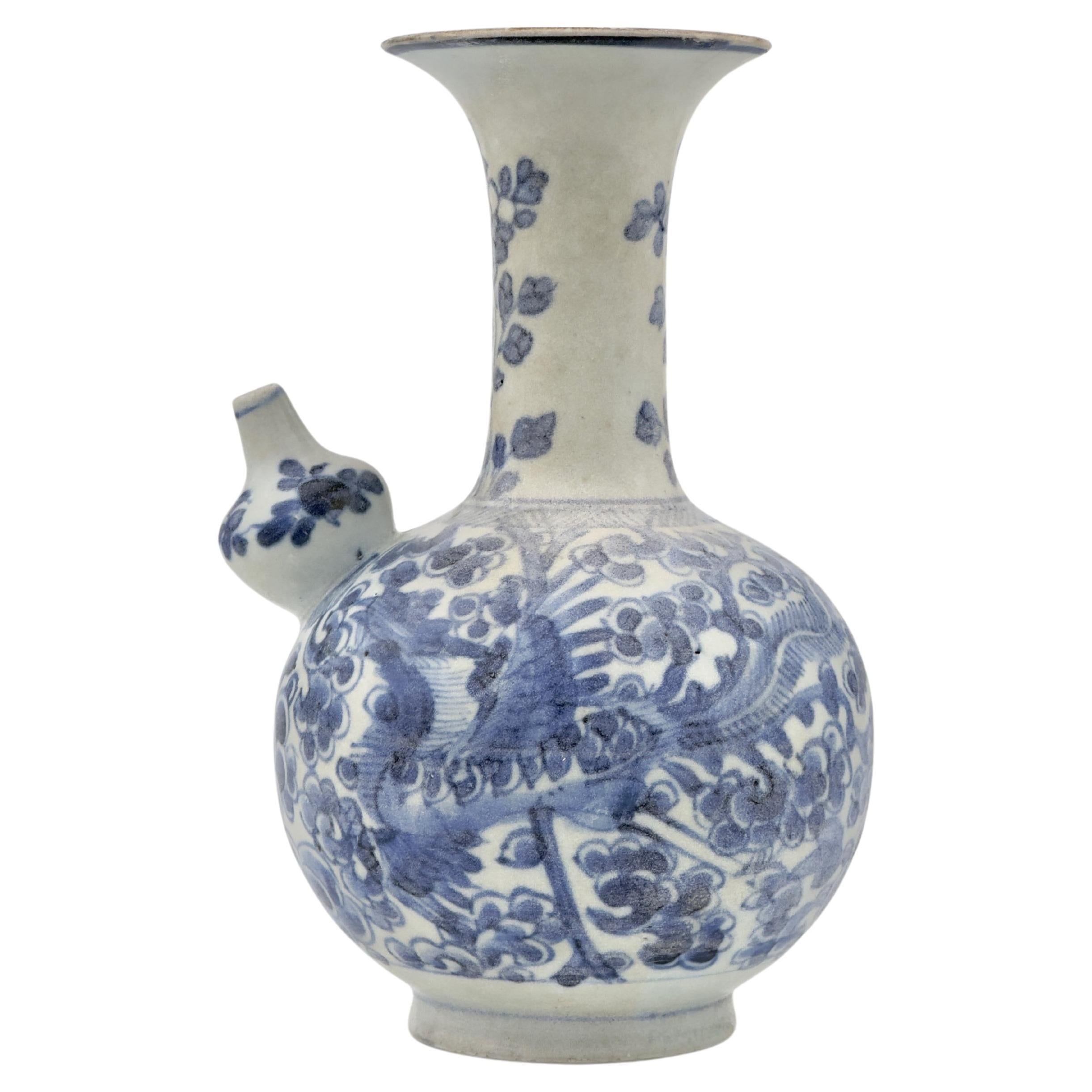 Kendi Blue And White, Qing Dynasty, Kangxi Period, C 1690 For Sale