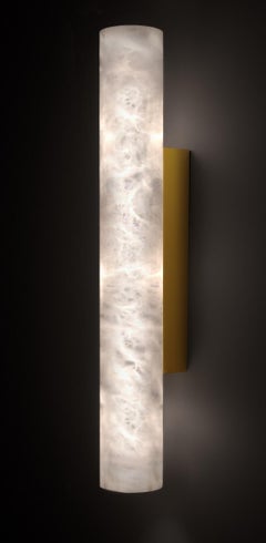 Kendō 1 Medium Brushed Brass Applique by Alabastro Italiano