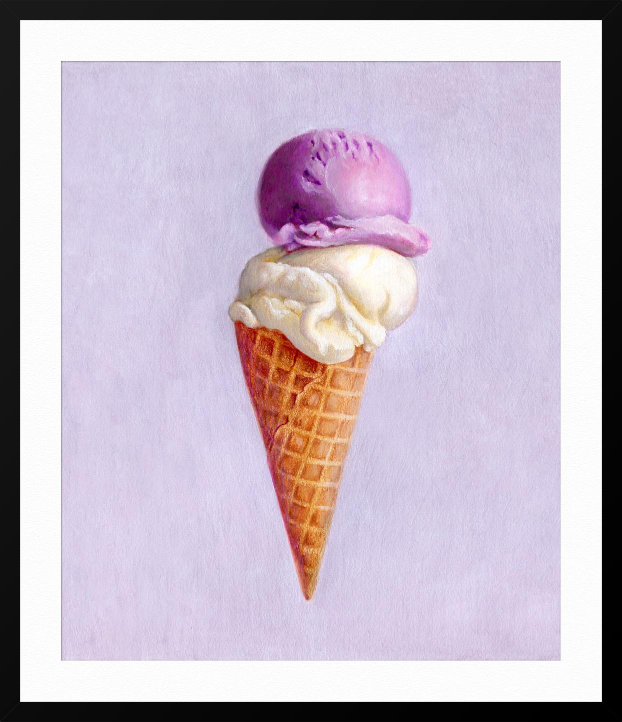 QUESTO PEZZO È DISPONIBILE INCORNICIATO.  Per ulteriori informazioni, contatta la galleria. 

SU QUESTO PEZZO: Da bambino il camioncino dei gelati era un appuntamento fisso del quartiere nelle giornate estive. Quei pomeriggi caldi, ad asciugarsi al