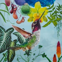 Courtney - Acrylic Painting, Bird, Wildlife, colourful, tropical, canvas